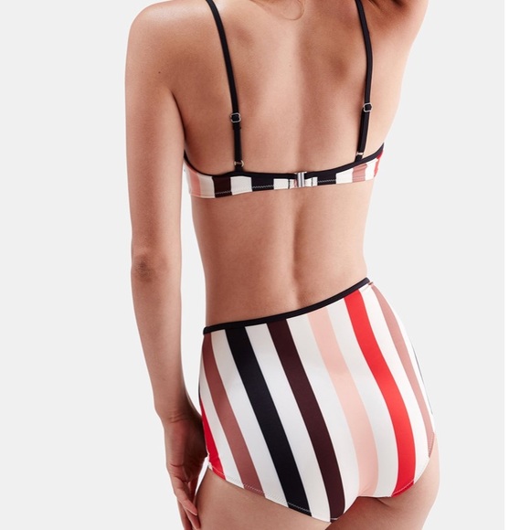 NWT Solid & Striped Bikini Set - Picture 4 of 8